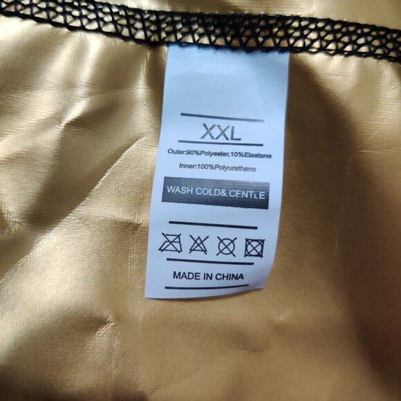 Sweat Sauna Vest XXL Womens Tank Top Black Gold Zip Compression Workout Shaper - Picture 8 of 12